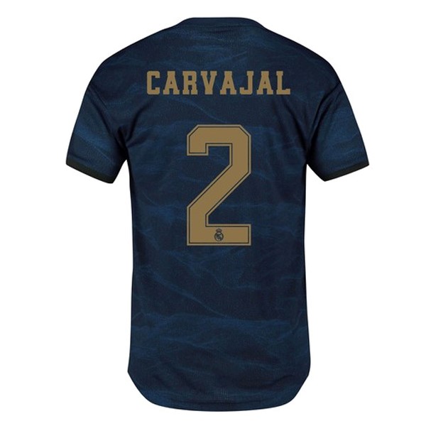Camiseta Real Madrid NO.2 Carvajal Segunda equipación 2019-2020 Azul